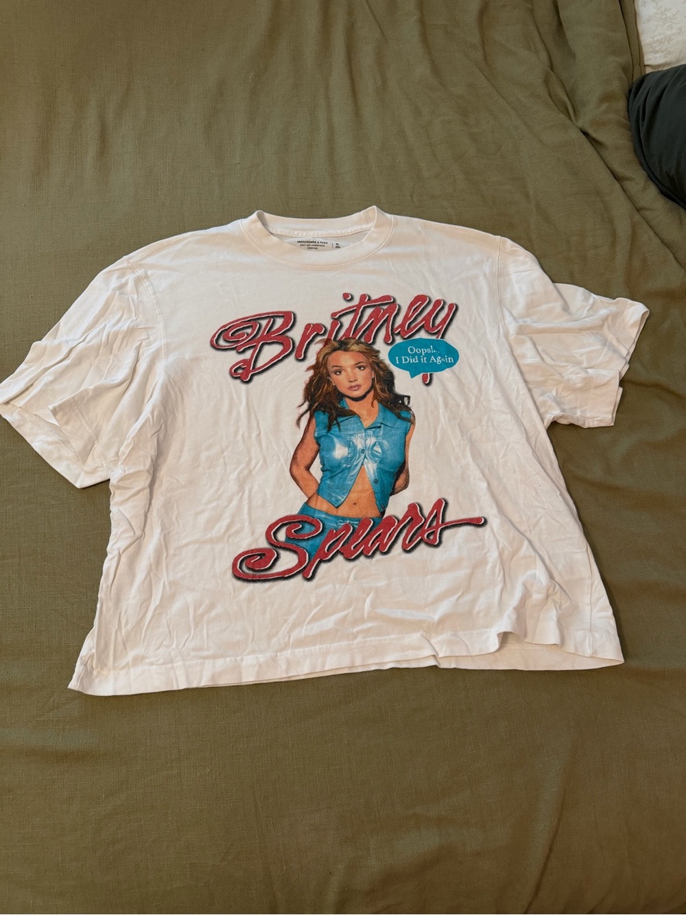 Abercrombie Britney Spears White Graphic Tee - Picture 1 of 4